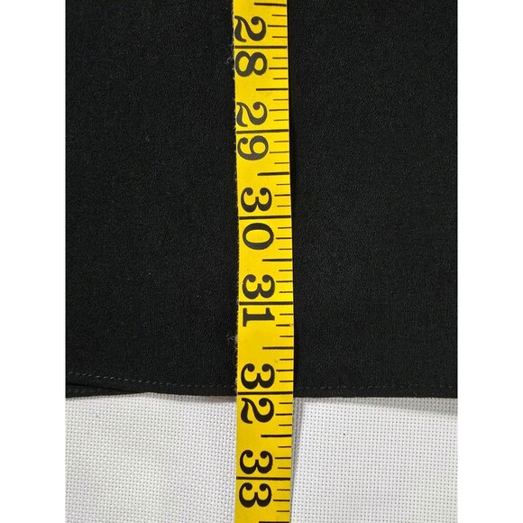 LOFT Black White Sleeveless Shift Dress Petite Small Lace Floral Overlay - Picture 7 of 7